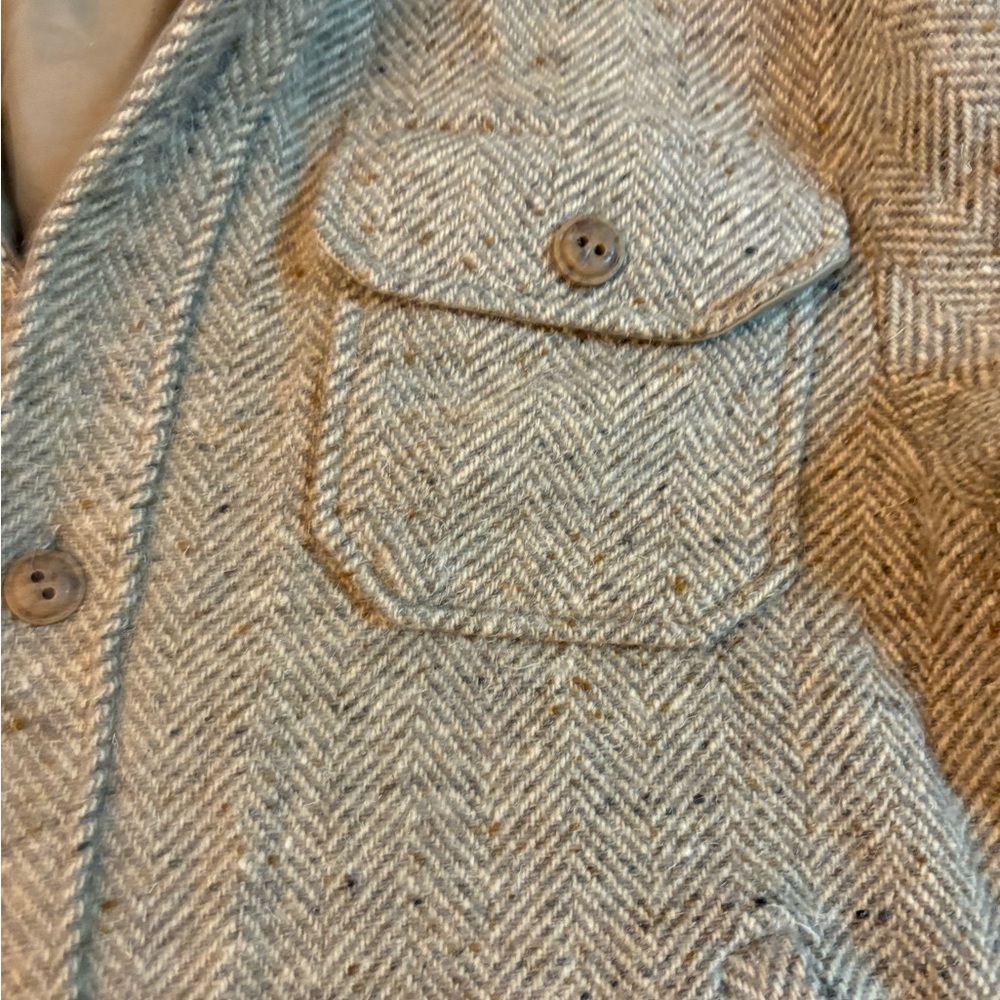 Men's Reversible Brown Hooded Jacket- L - Picture 10 of 11